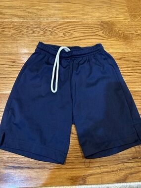 Kids Navy Athletic Drawstring Shorts Champro size Small